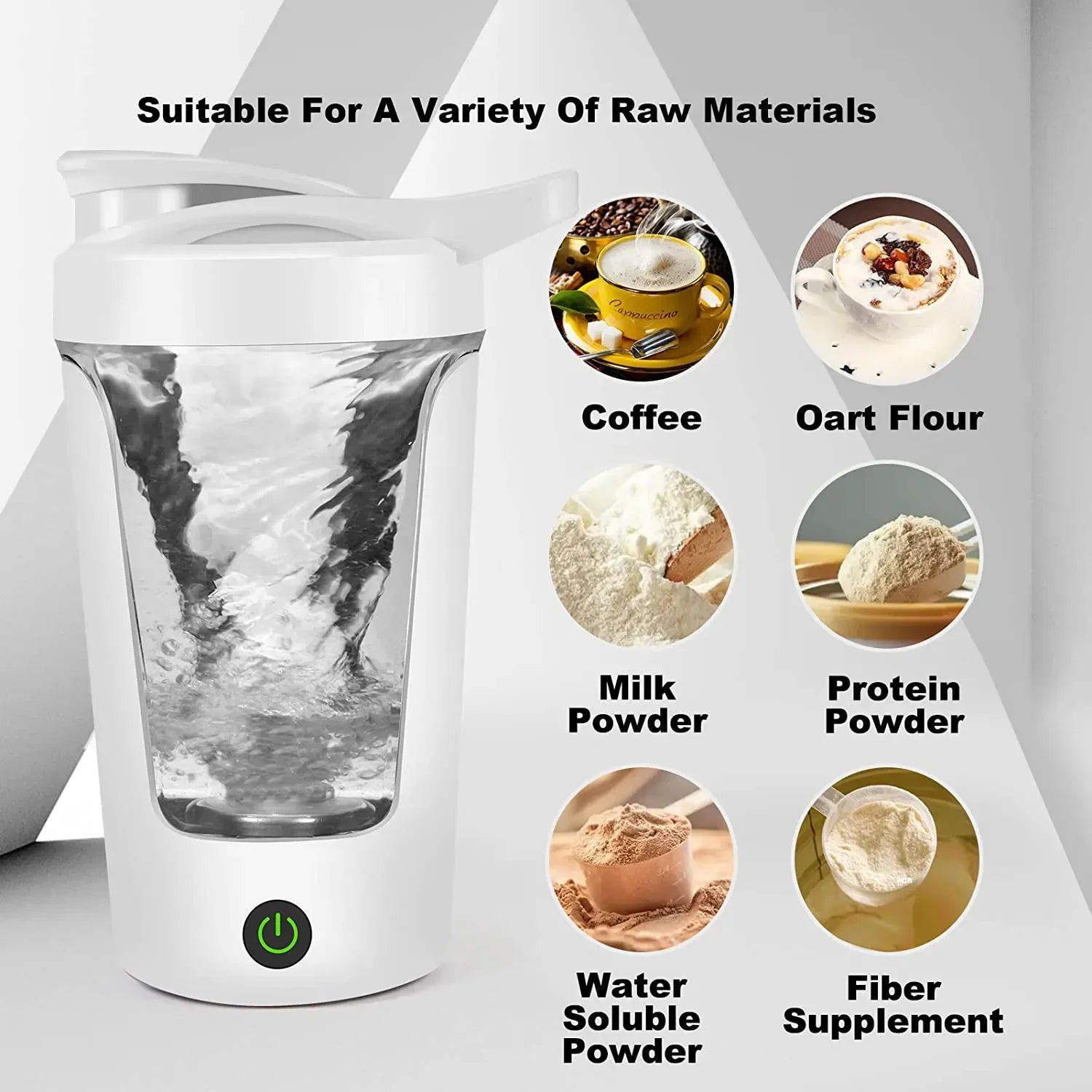 450ml Blenders Cup Electric Mixing Cup Portable Protein Powder Shaker Bottle Mixer For Travel Home Office Kitchen Tools Pet Cleaner