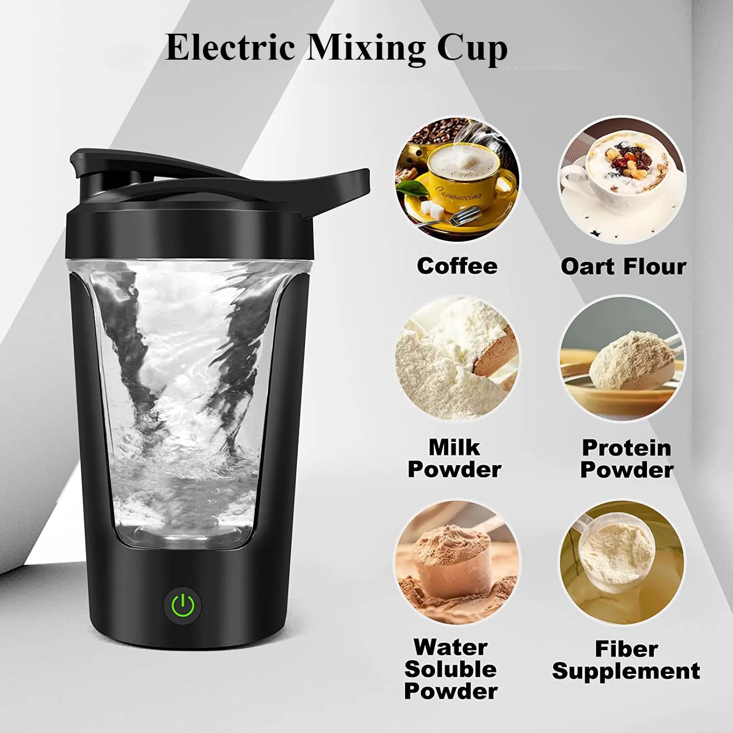 450ml Blenders Cup Electric Mixing Cup Portable Protein Powder Shaker Bottle Mixer For Travel Home Office Kitchen Tools Pet Cleaner