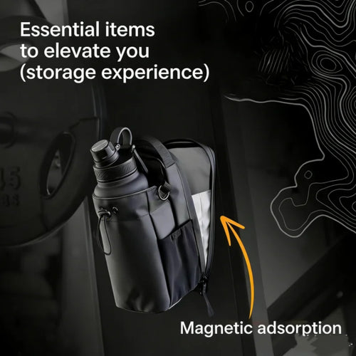 Magnetic Gym Bag Large Capacity Magnetic Carrier Bag With Phone Pocket Portable Gym Water Bottle Pouch Gym Accessories Sport Bag Wheyshaker