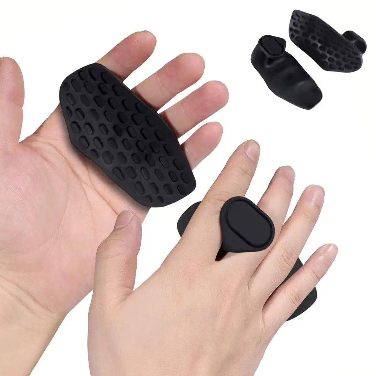 Anti-Slip Grips for Weight Lifting Pull-Ups Gym Training Unisex Ergonomic Rubber Hand Protector Strengthener Handle Gloves Wheyshaker