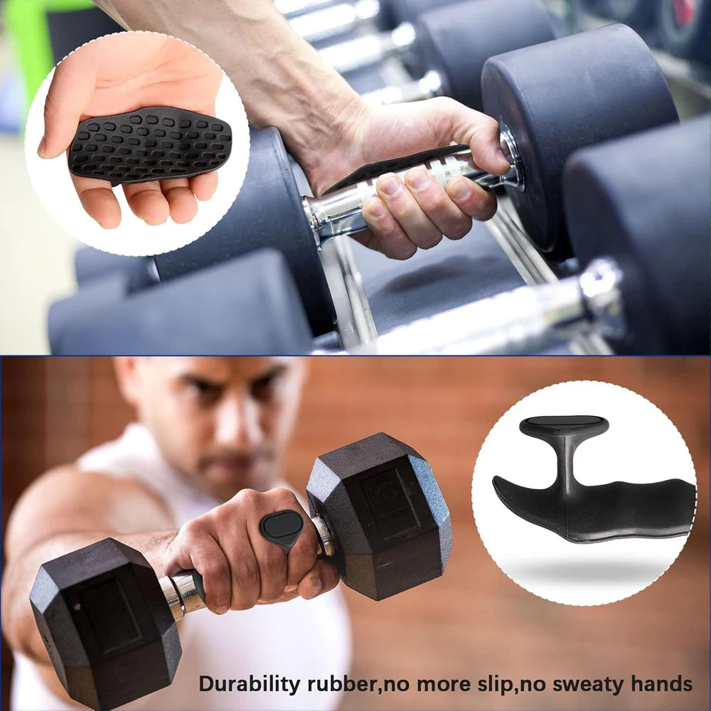 Anti-Slip Grips for Weight Lifting Pull-Ups Gym Training Unisex Ergonomic Rubber Hand Protector Strengthener Handle Gloves Wheyshaker