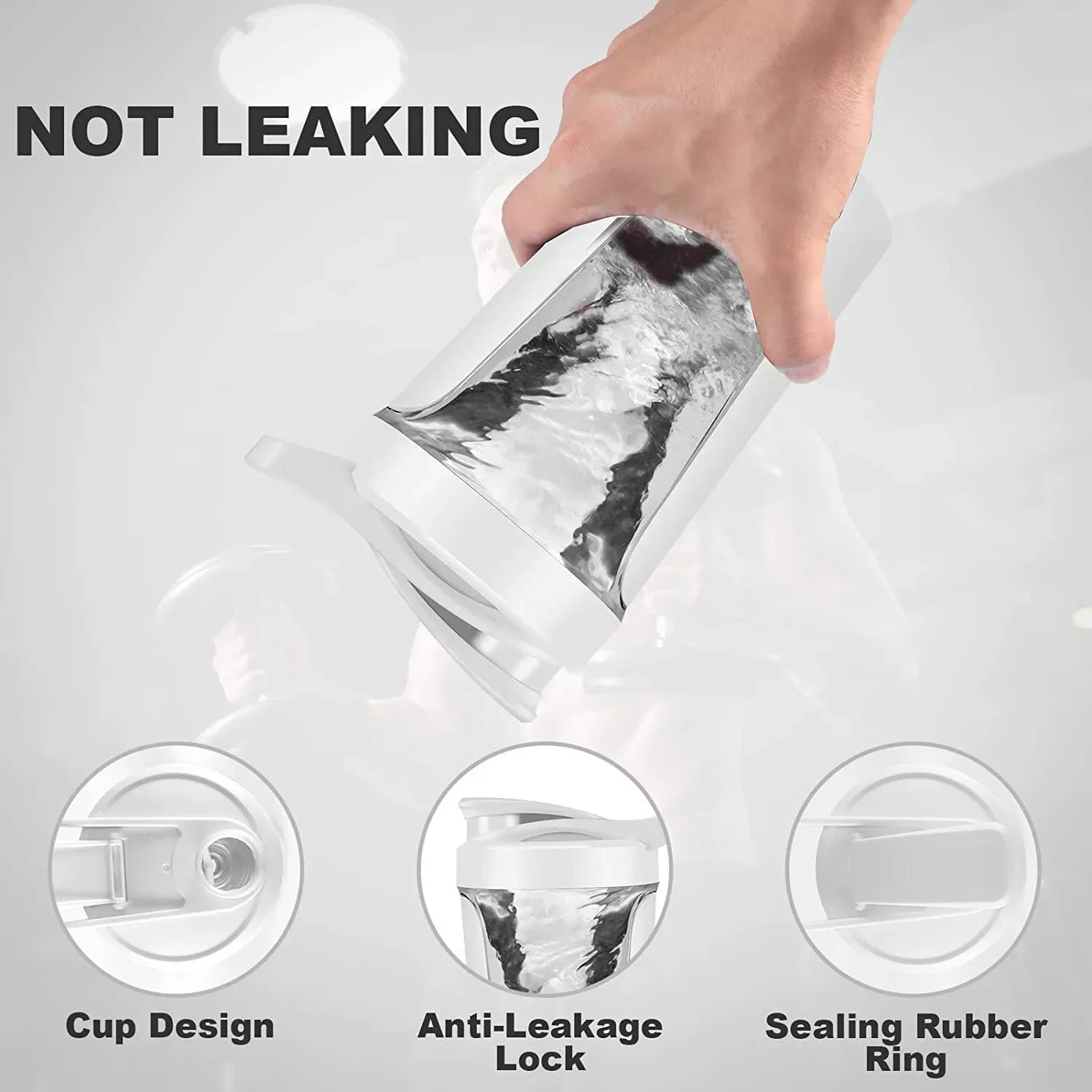 450ml Blenders Cup Electric Mixing Cup Portable Protein Powder Shaker Bottle Mixer For Travel Home Office Kitchen Tools Pet Cleaner